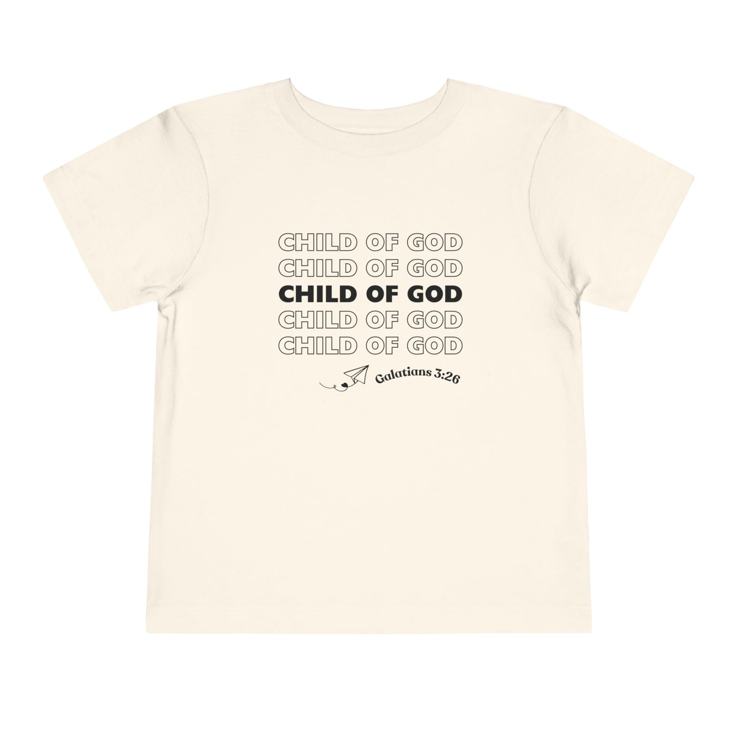 Child of God Toddler's T-Shirt (Little Christian Tee)