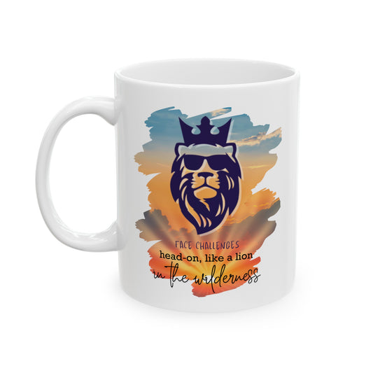 Face Challenges Lion King Chocolate Tea Coffee Mug (11oz, 15oz)