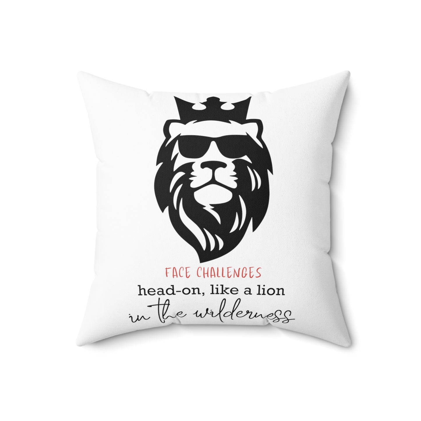 Face Challenges Lion King Square Pillow