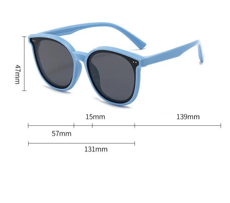 Kids Cat Eye Soft Frame Polarized Sunglasses