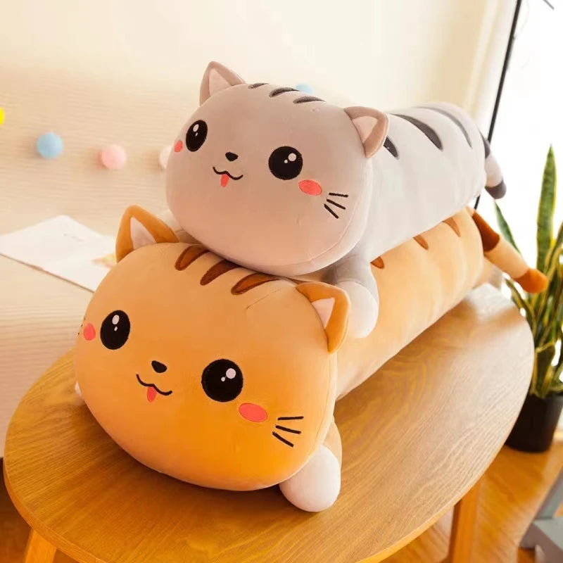 Super Soft Resting Kitten Body Plush Pillow