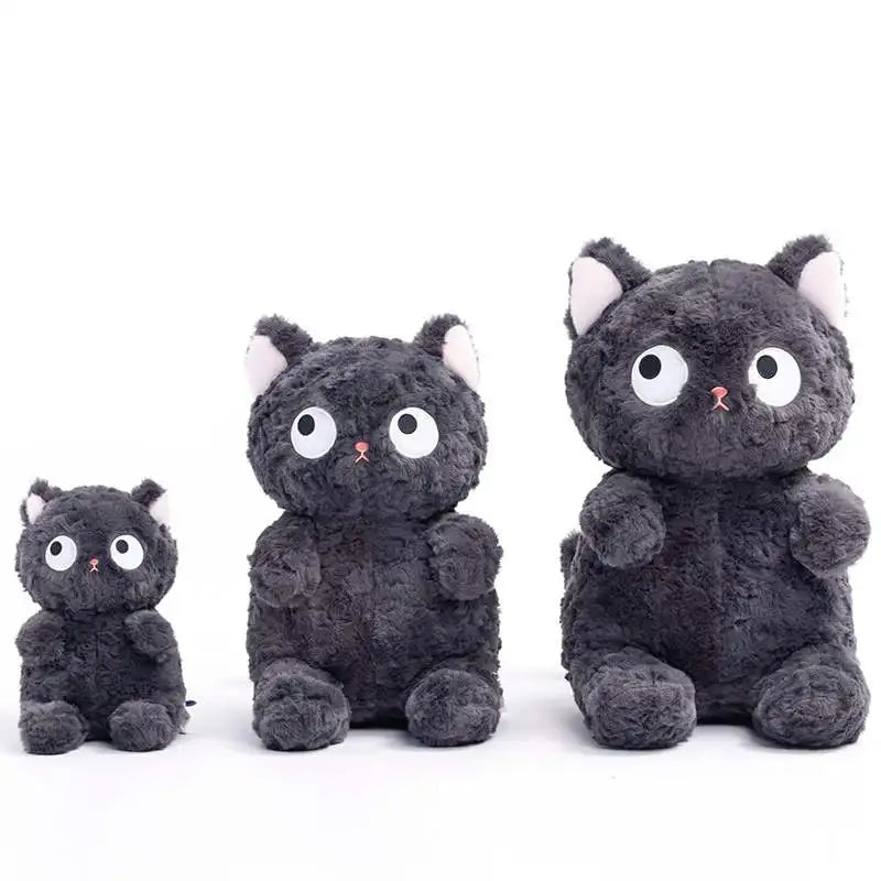 Super Soft Black British Shorthair Cat Stuffed Animals Toy Plushie (in 3 Funny Poses)