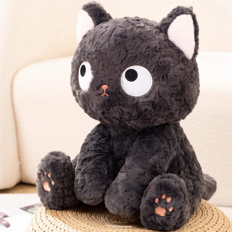 Super Soft Black British Shorthair Cat Stuffed Animals Toy Plushie (in 3 Funny Poses)