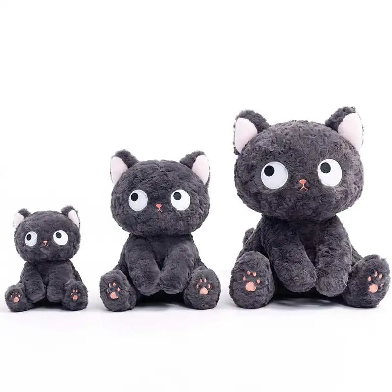 Super Soft Black British Shorthair Cat Stuffed Animals Toy Plushie (in 3 Funny Poses)