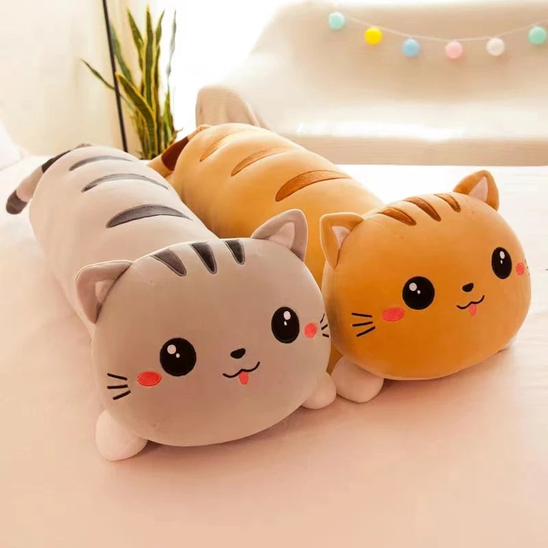 Super Soft Resting Kitten Body Plush Pillow