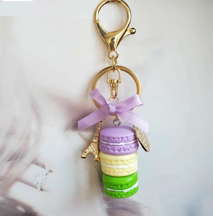 Fashionable Macaroon Eiffel Tower Keychain (39 styles available)