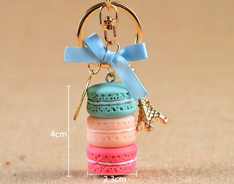 Fashionable Macaroon Eiffel Tower Keychain (39 styles available)