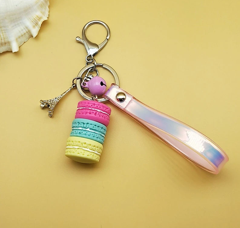 Fashionable Macaroon Eiffel Tower Keychain (39 styles available)