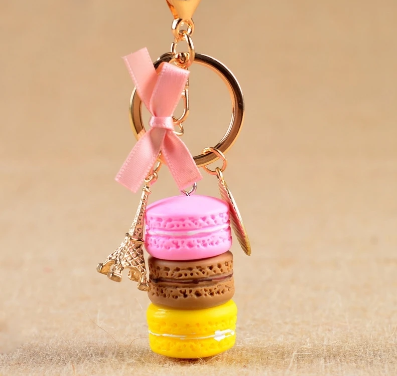 Fashionable Macaroon Eiffel Tower Keychain (39 styles available)