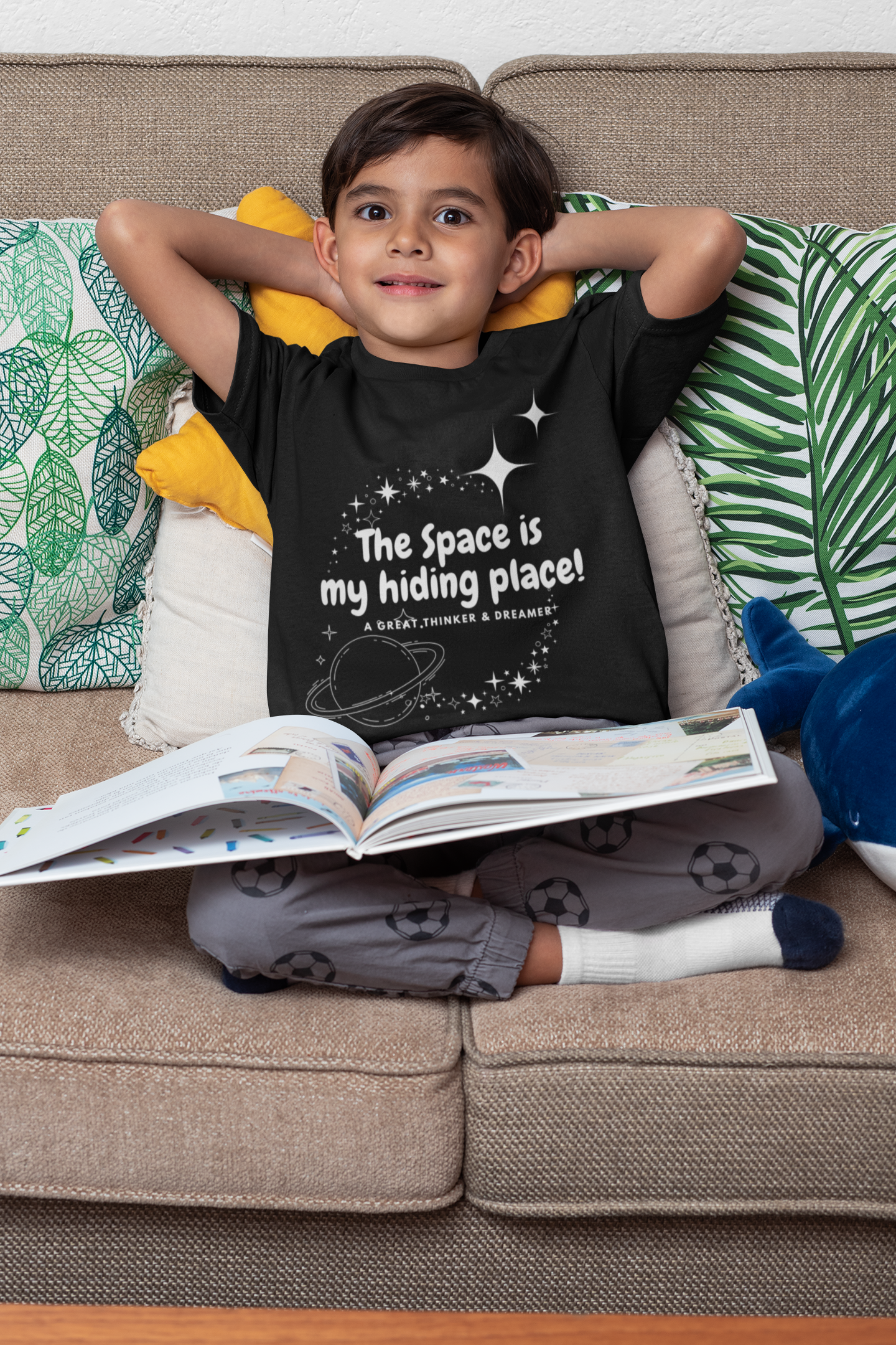 The Space is My Hiding Place Kids T-Shirt (Space-Lover Tee)