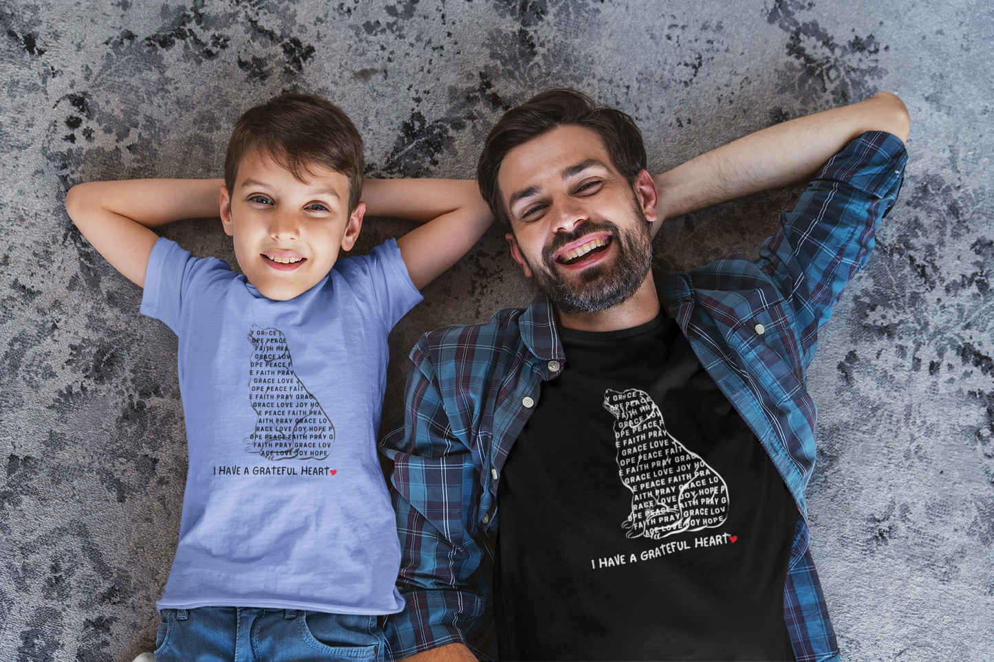 I have a Grateful Heart Kids T-Shirt  (DaddyMammy T-Shirt version is included in the selection)